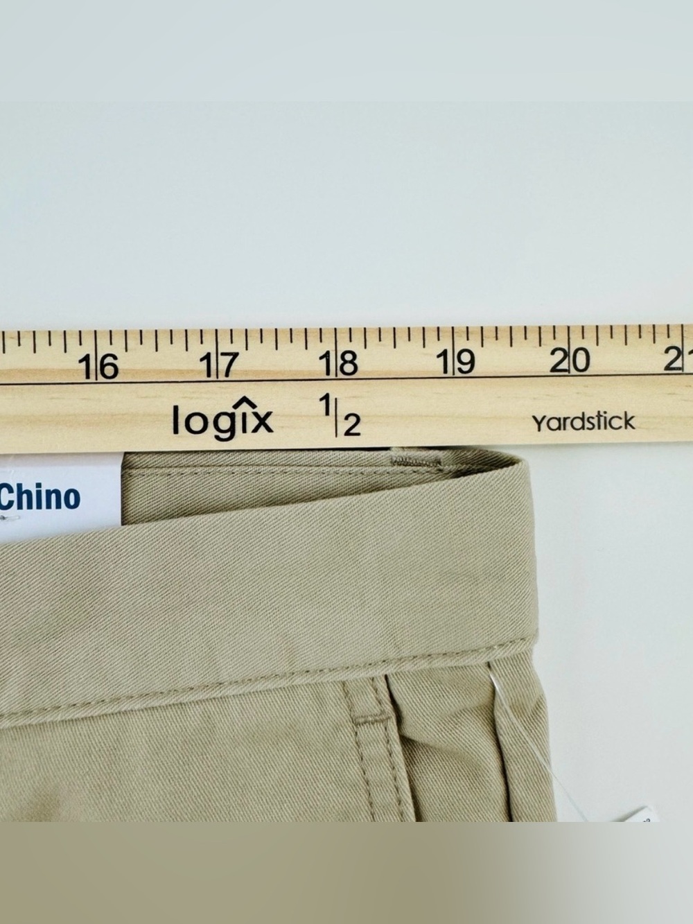 Old Navy Mens Pants 38x32 Tan Khaki Lived in Chino Slim Uniform Non-Stretch - Picture 13 of 16